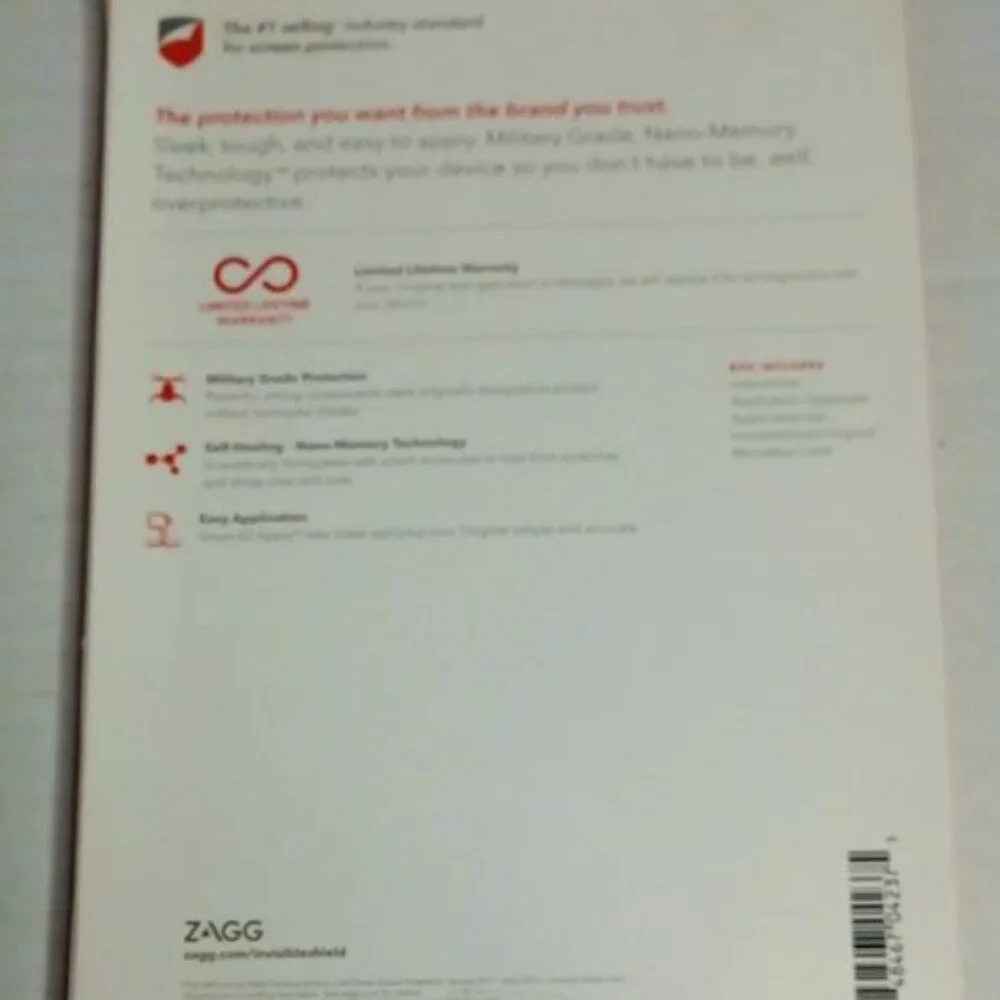 NEW Zagg Invisible Shield Original Premium Screen Protection for Apple iPad Mini